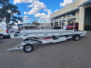 Std Towable Belt Loader rails up